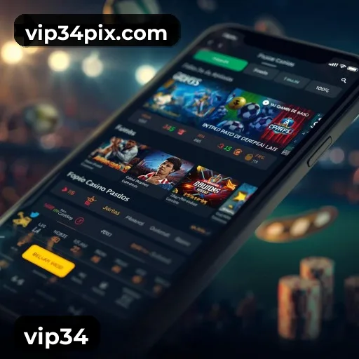 Aplicativo móvel vip34 para iOS e Android